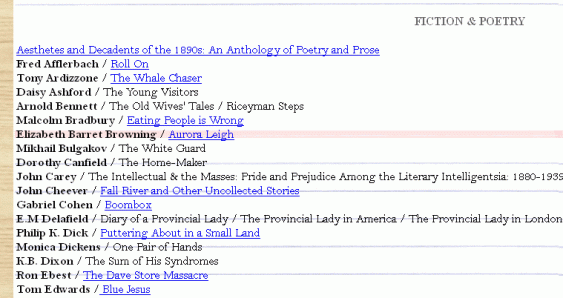 screenshot of ACP "Our Books" page